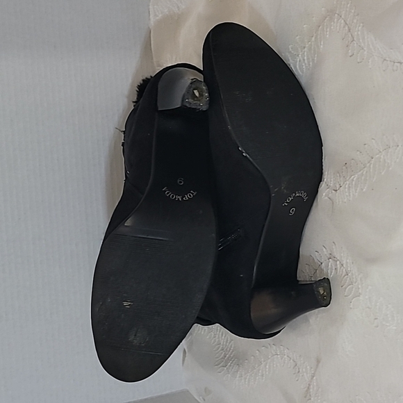 Top Moda Women's Booties Black Size 9 - Picture 4 of 10